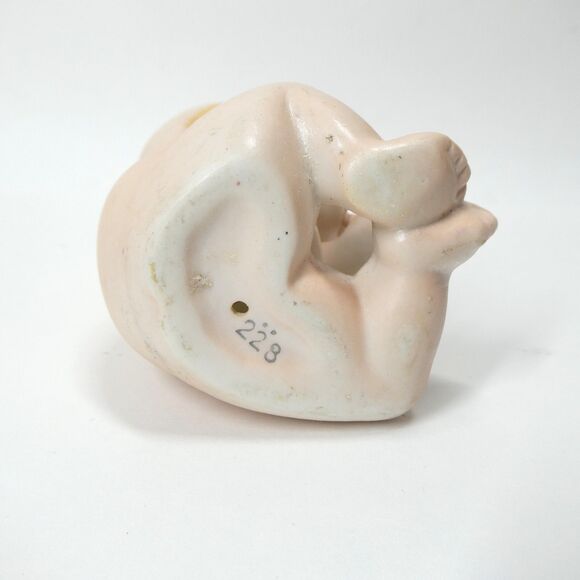 Kewpie Doll Lefton Bisque Porcelain 228 Vintage Baby Figurine - Picture 6 of 6